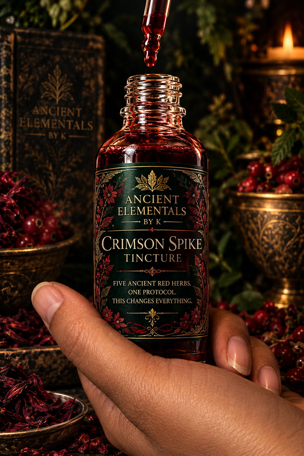Crimson Spike Tincture | Five Ancient Red Herbs